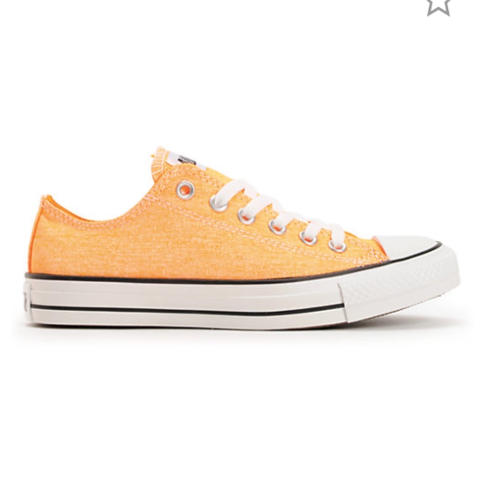 Converse Neon Orange, size 6, NWT Inside Box still